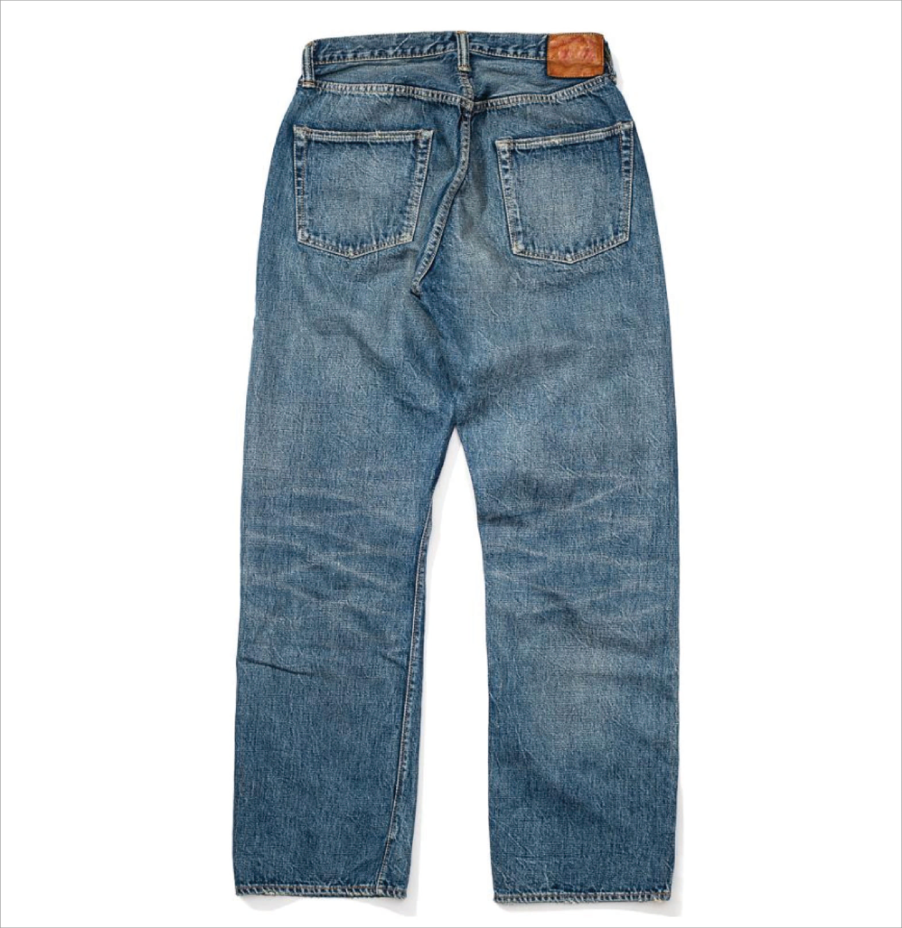 0105 13.7oz Wide Straight Jean - 'Dartford' Wash