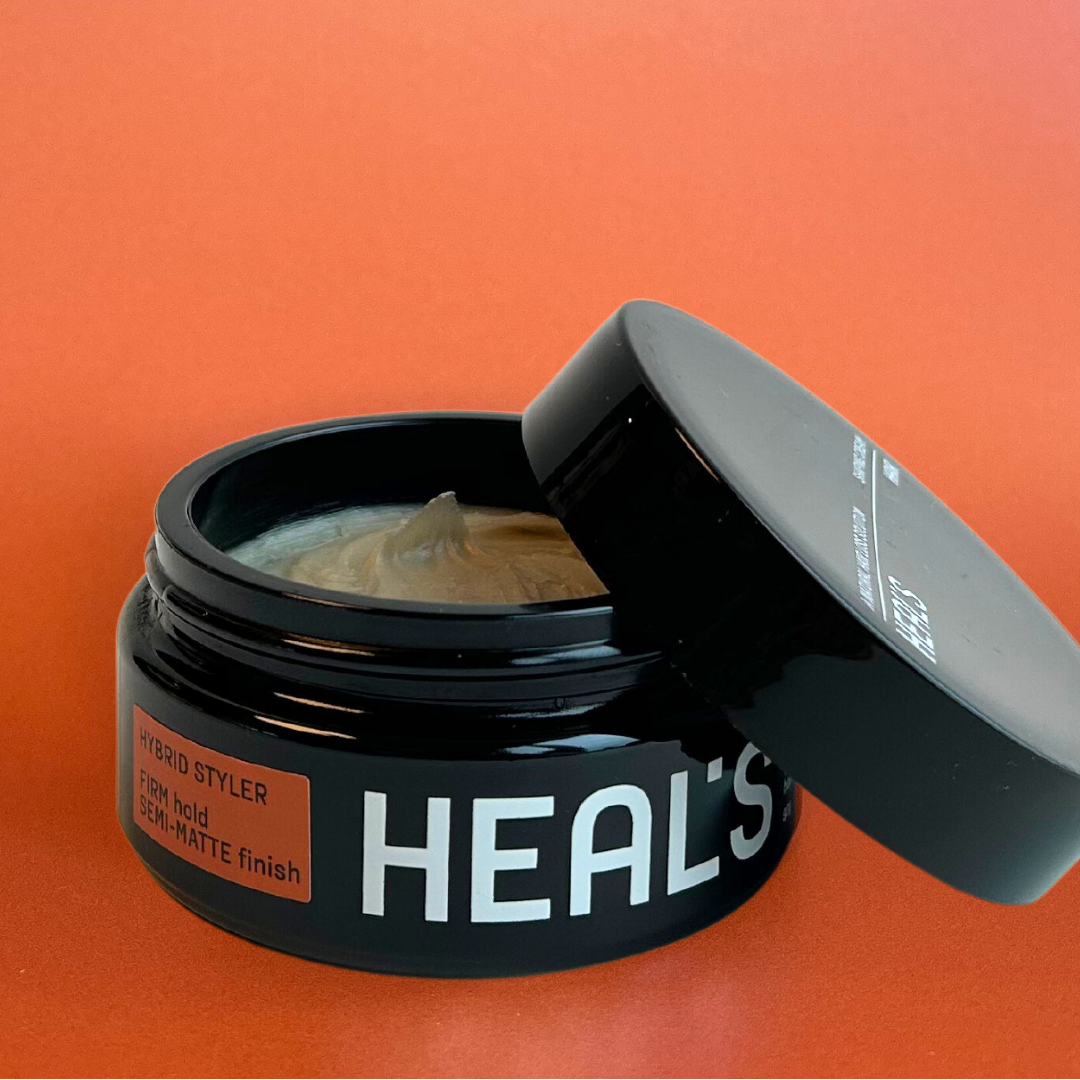Heals Hair loss Styling Paste - Firm Hold, water-based, promotes hair health.