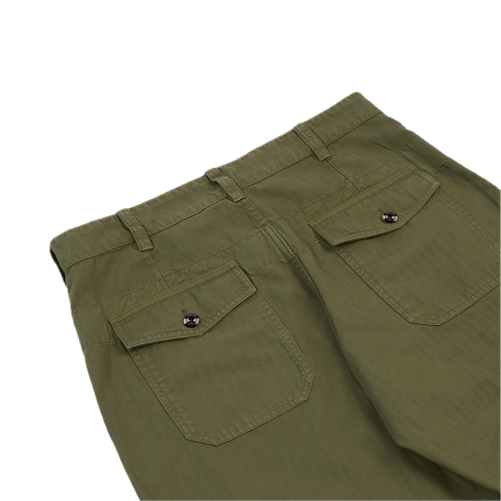 Drake's Fatigue Trousers - Olive
