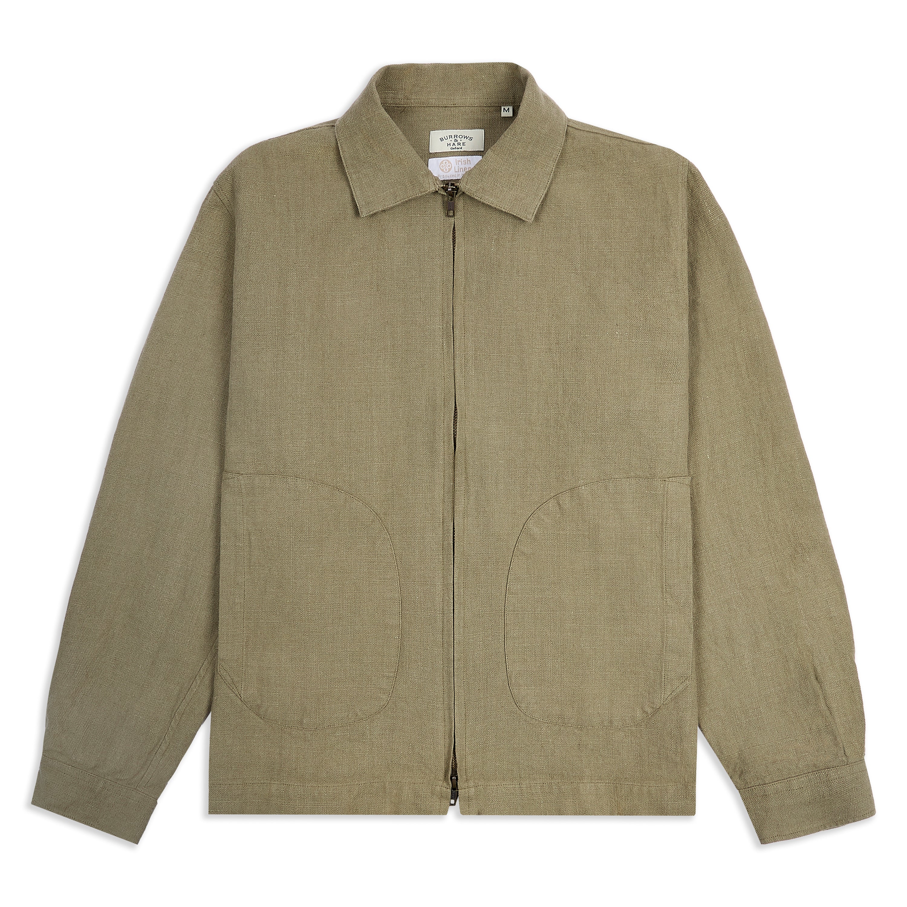 Burrows & Hare Linen James Jacket - Khaki