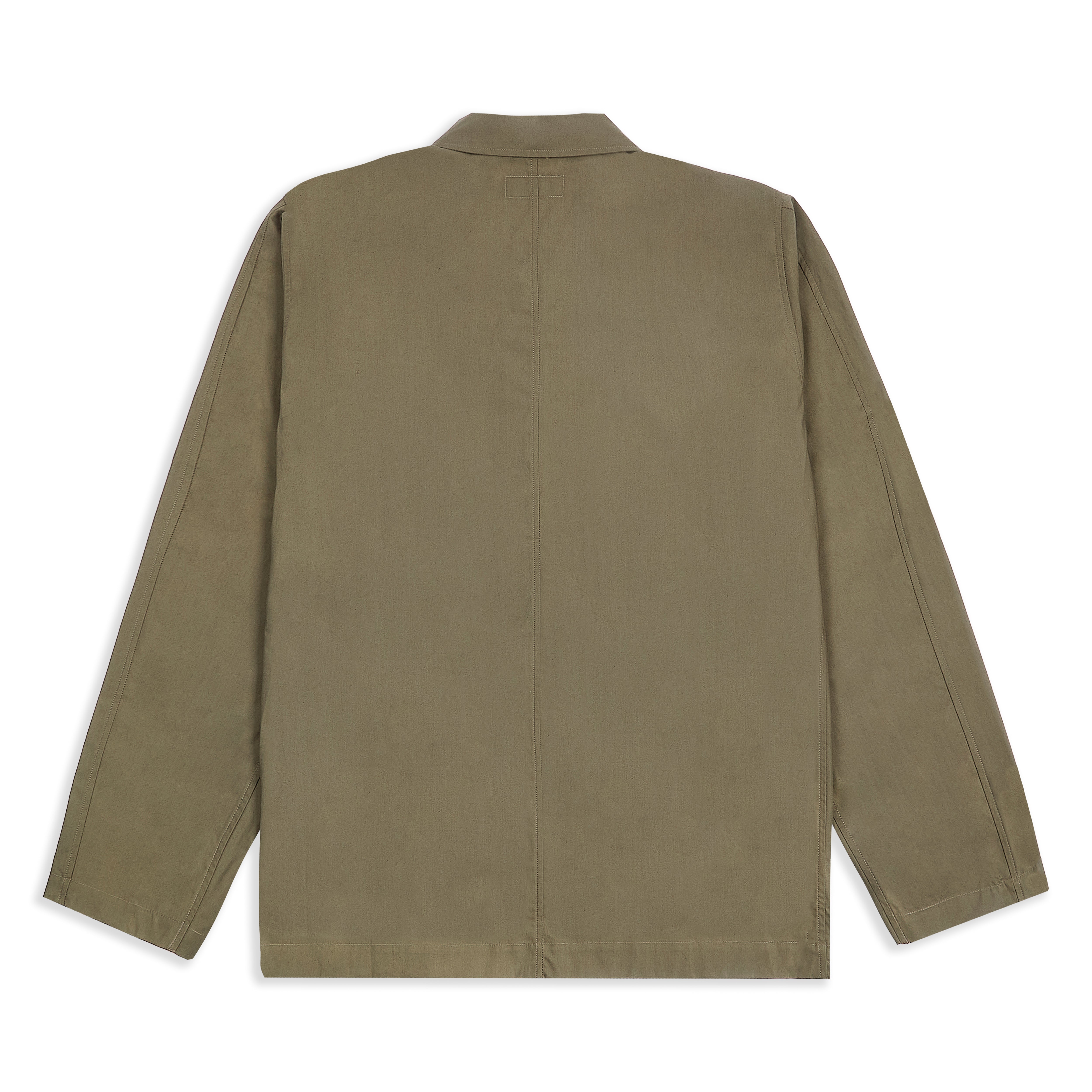 Burrows & Hare Iffley Overshirt Cotton - Olive