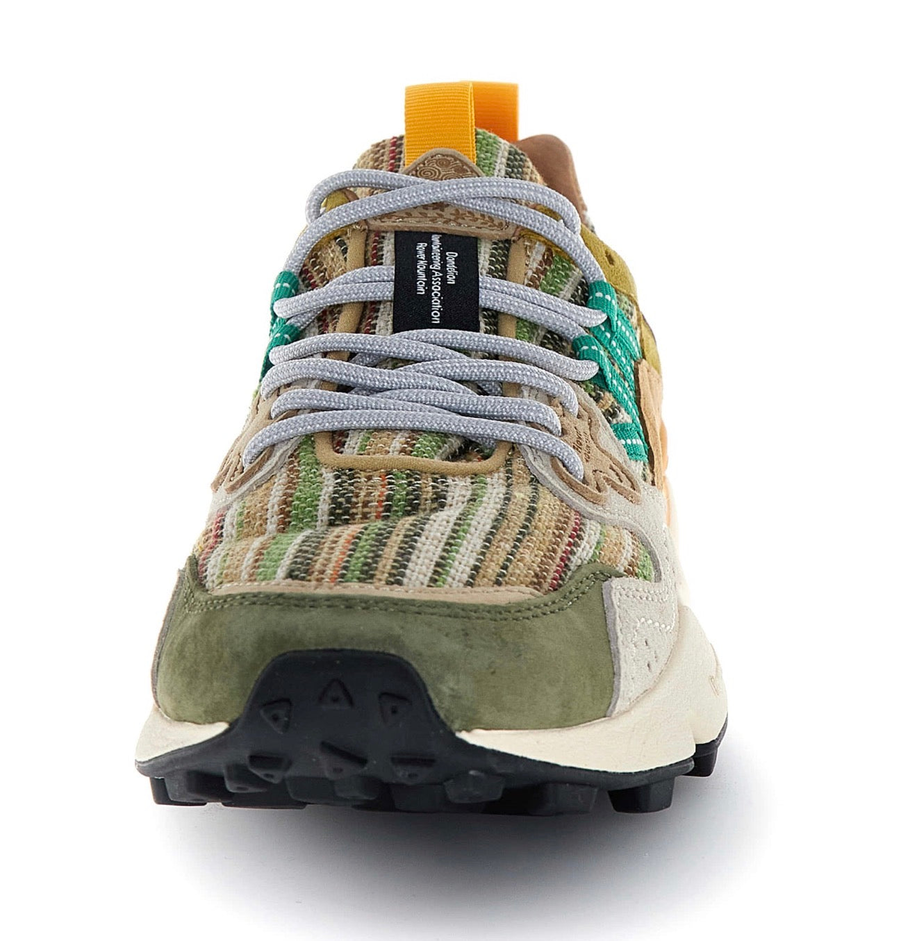 Flower Mountain Yamano 3 Suede/Cotton Military Brown/Cream