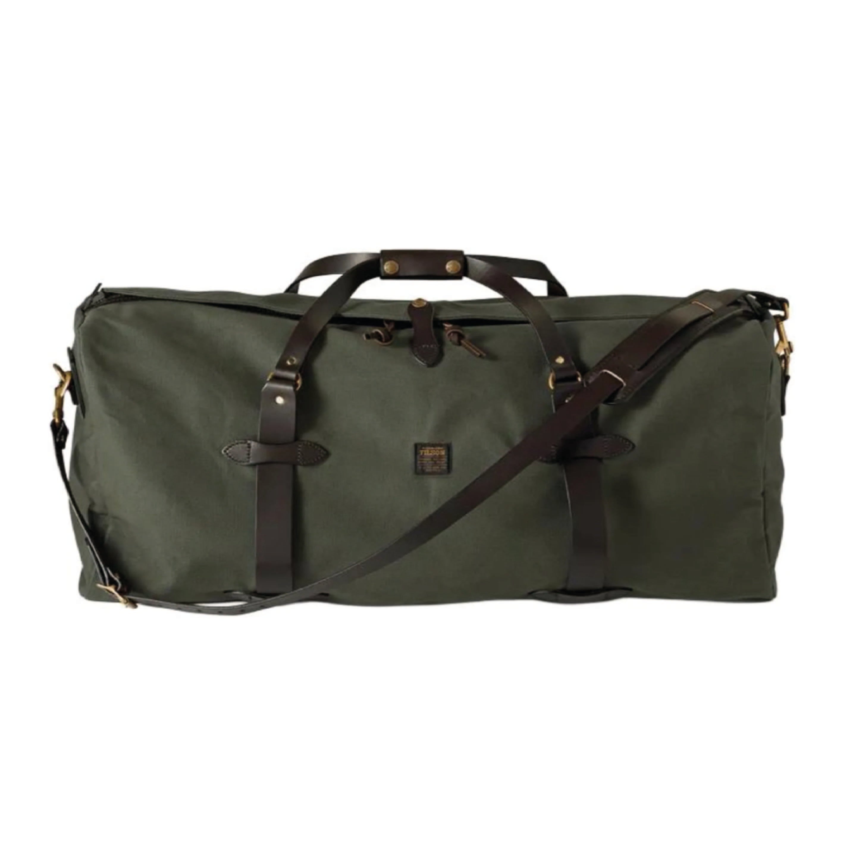 Large Rugged Twill Duffle Bag - Otter Green