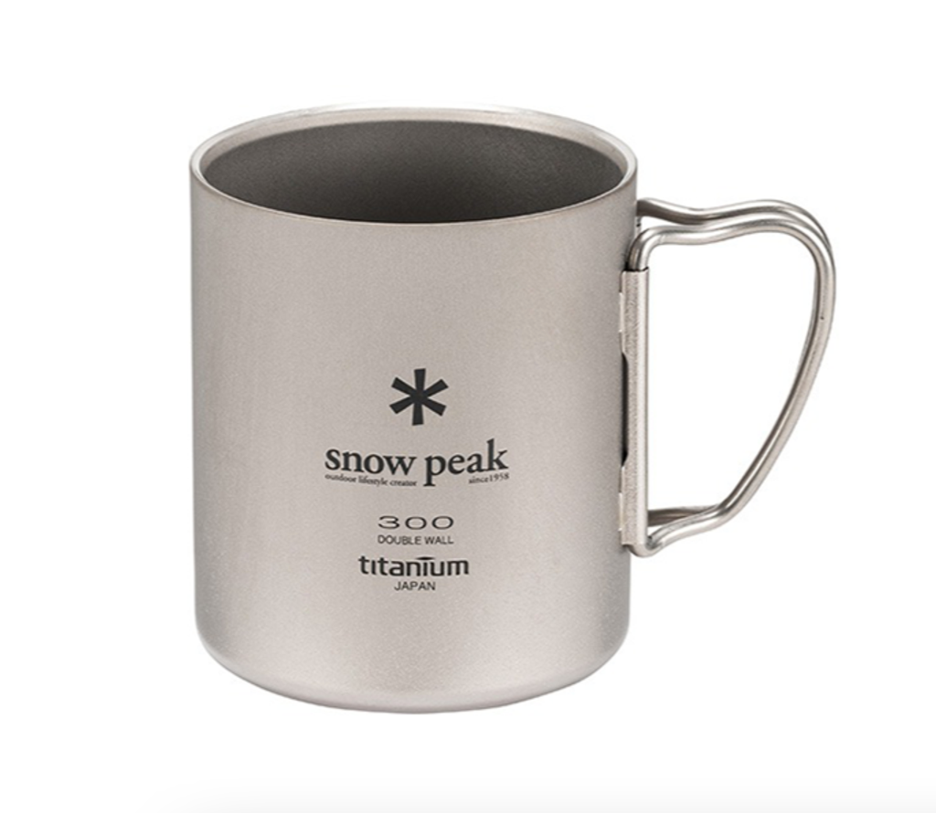 Snow Peak Titanium Double Walled Mugs - 300ml — view 1 of 3 | Burrows & Hare