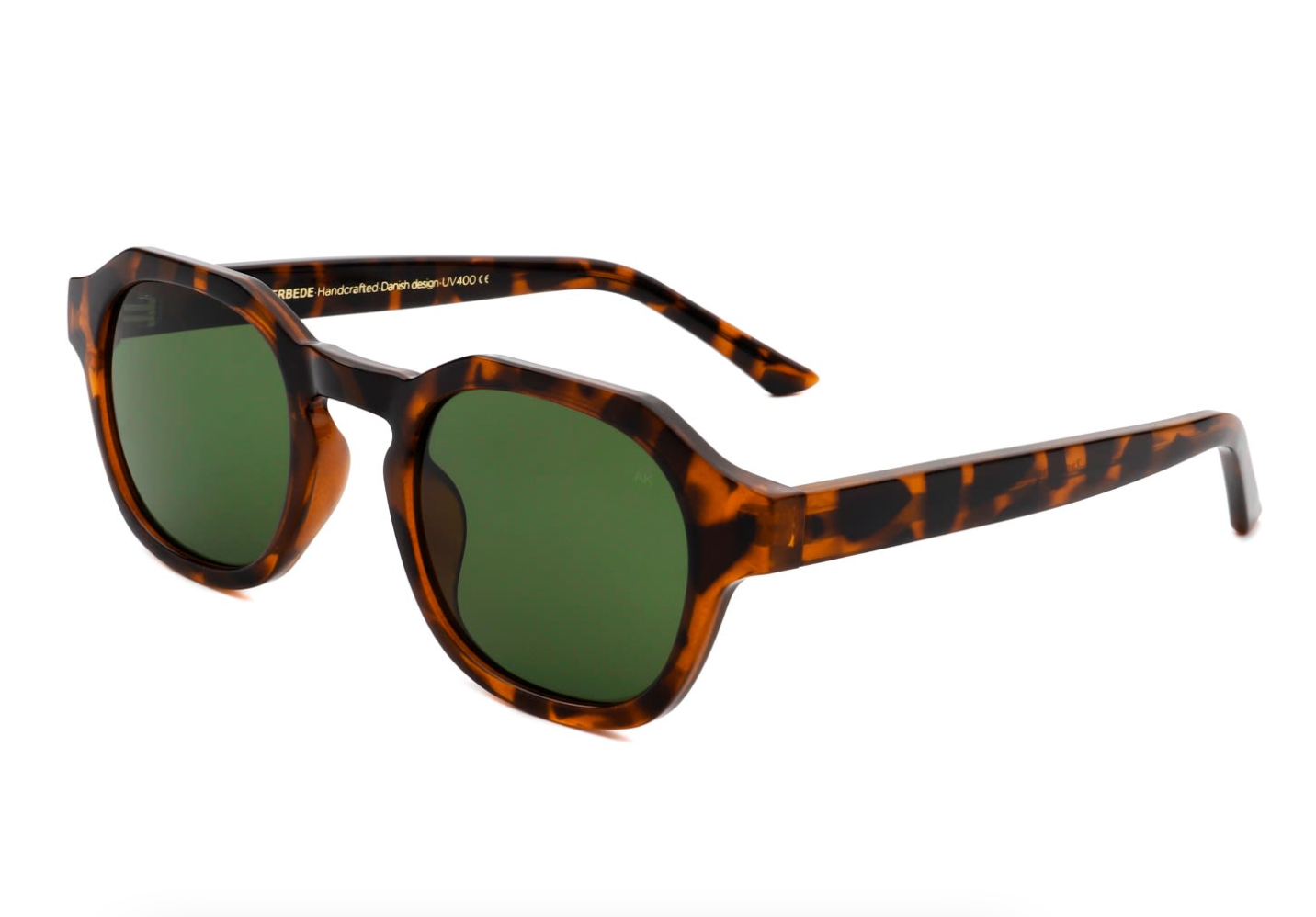 A. Kjærbede Zan Havana sunglasses with tritan frame and tortoise tones.
