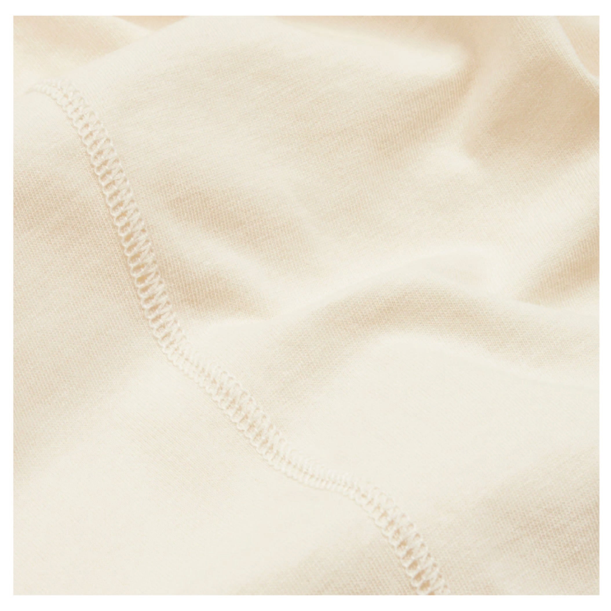 Drake's Short Sleeve Hiking T-Shirt in Antique White — three-quarter view