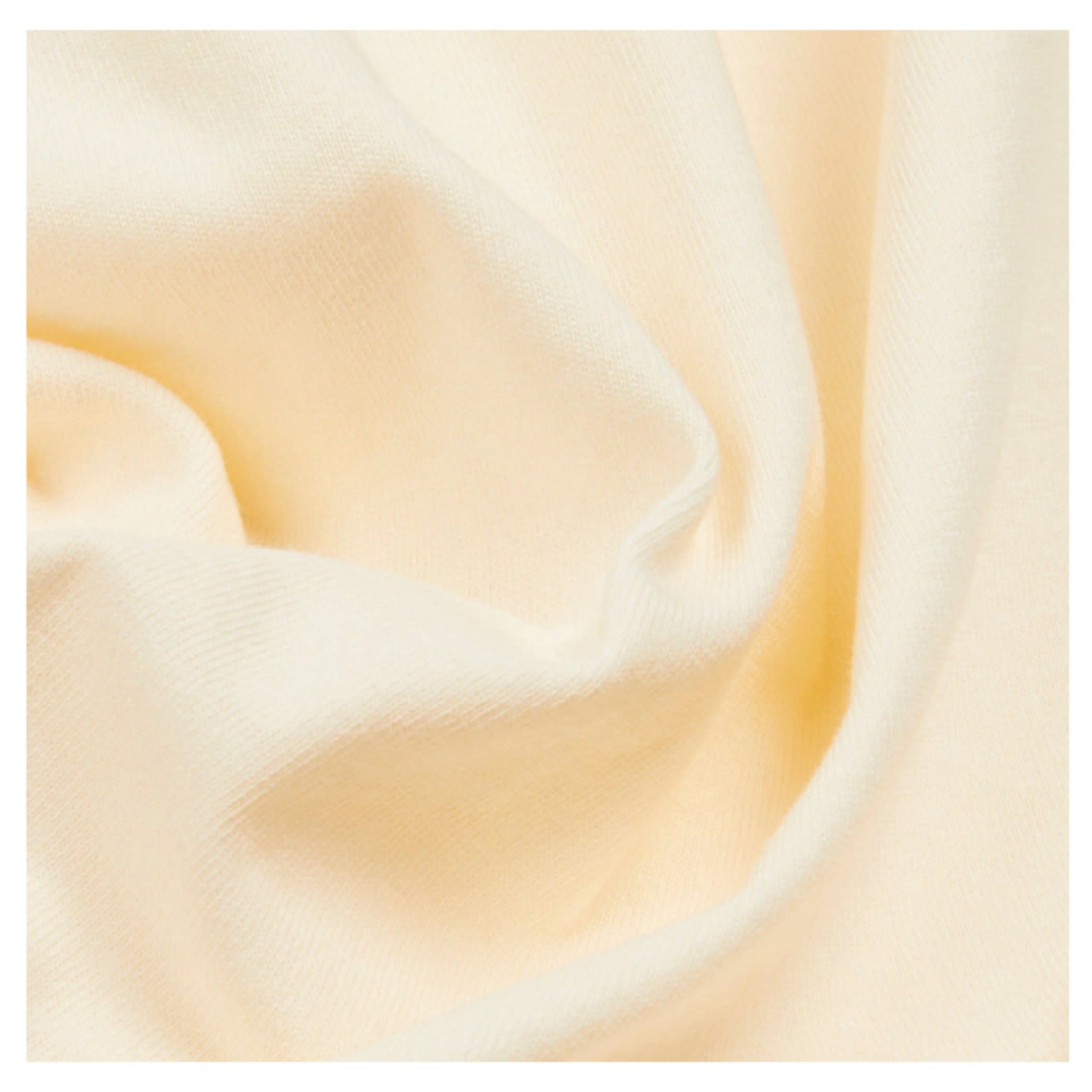 Drake's Short Sleeve Hiking T-Shirt in Antique White — fabric detail, cotton construction