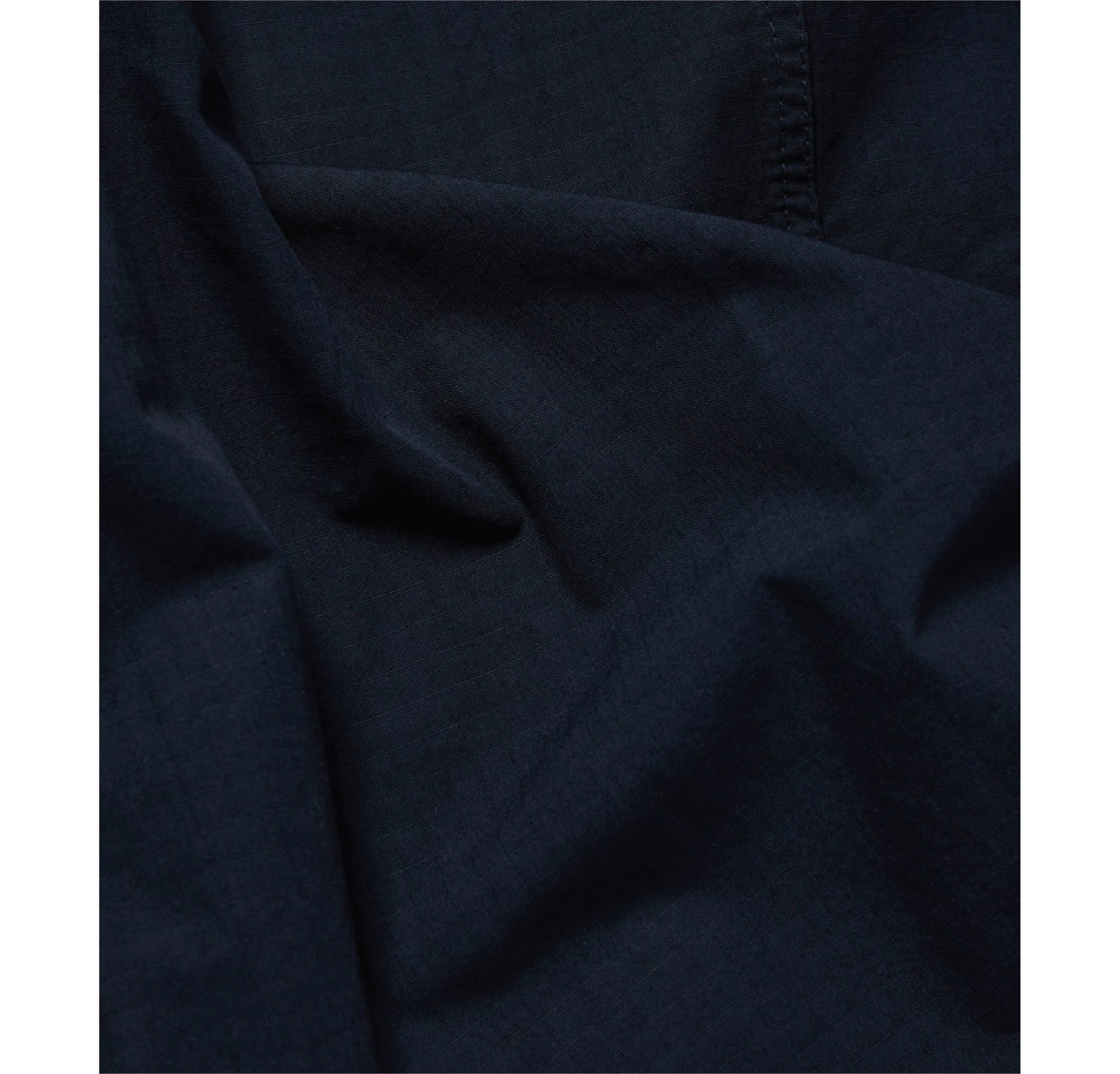 Vetra Organic Ripstop Weaved Bomber Jacket - Navy | Burrows & Hare