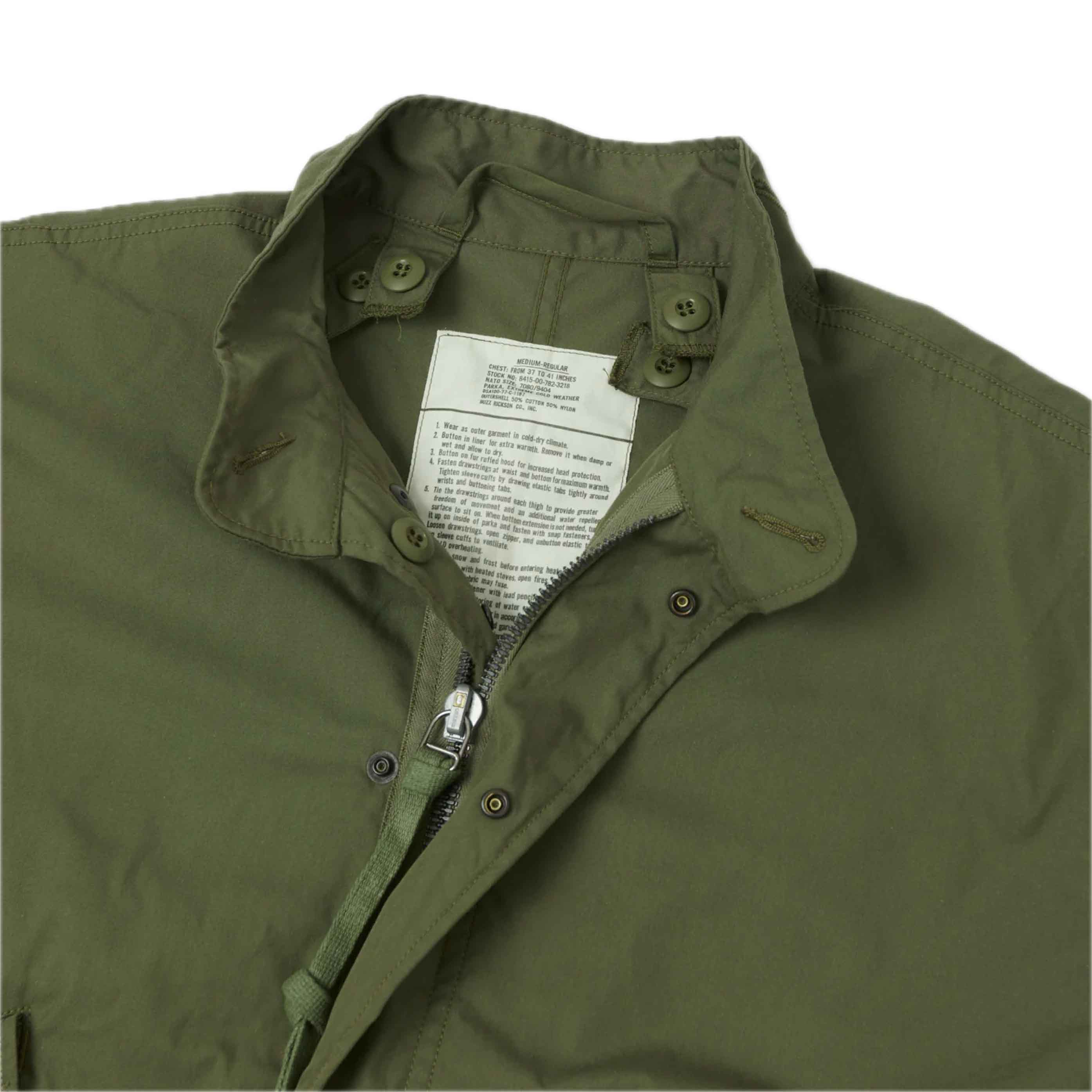 Cold Weather M-65 (No Hood) - Olive