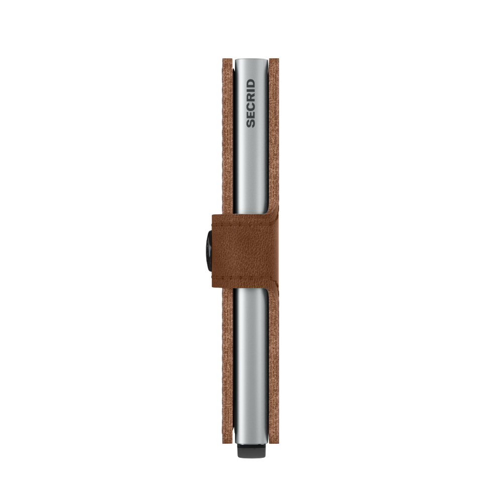 SECRID RFID Miniwallet Vintage - Cognac / Silver - Burrows and Hare