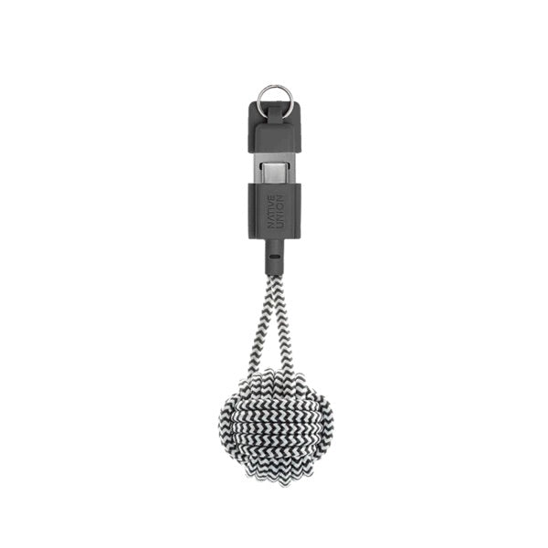 Native Union Key Cable USB-C to USB-A - Zebra - Burrows and Hare