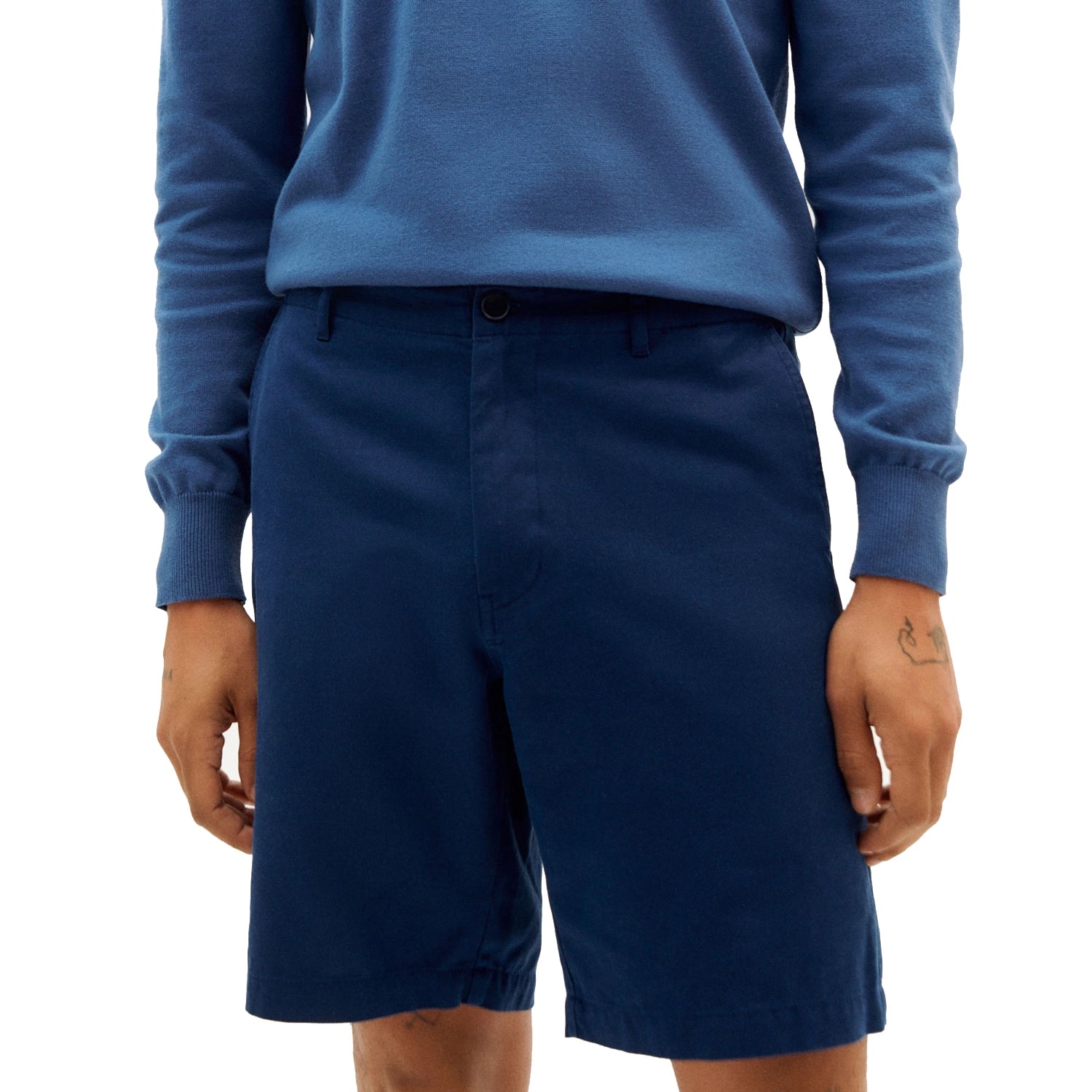 Thinking Mu Alex Shorts - Night Blue | Burrows & Hare