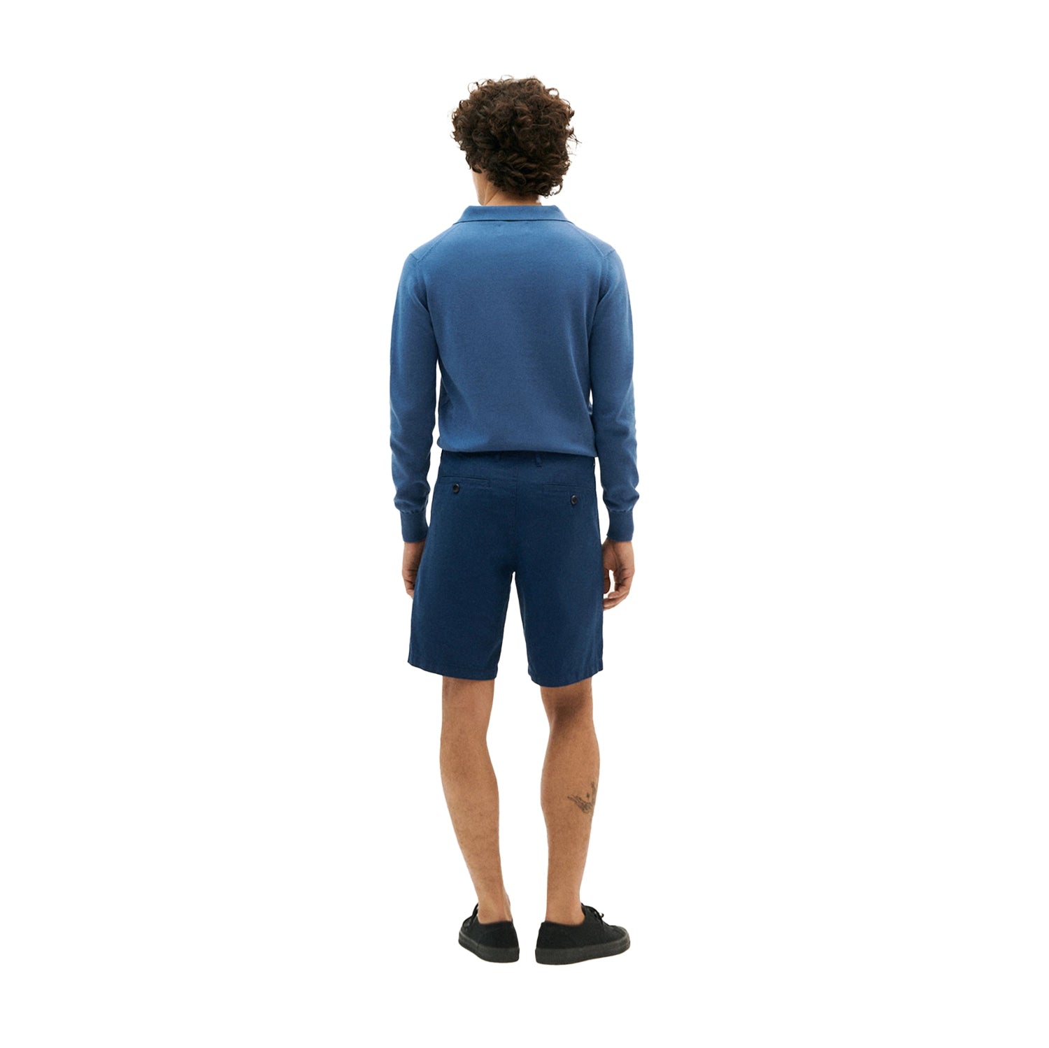 Thinking Mu Alex Shorts - Night Blue | Burrows & Hare