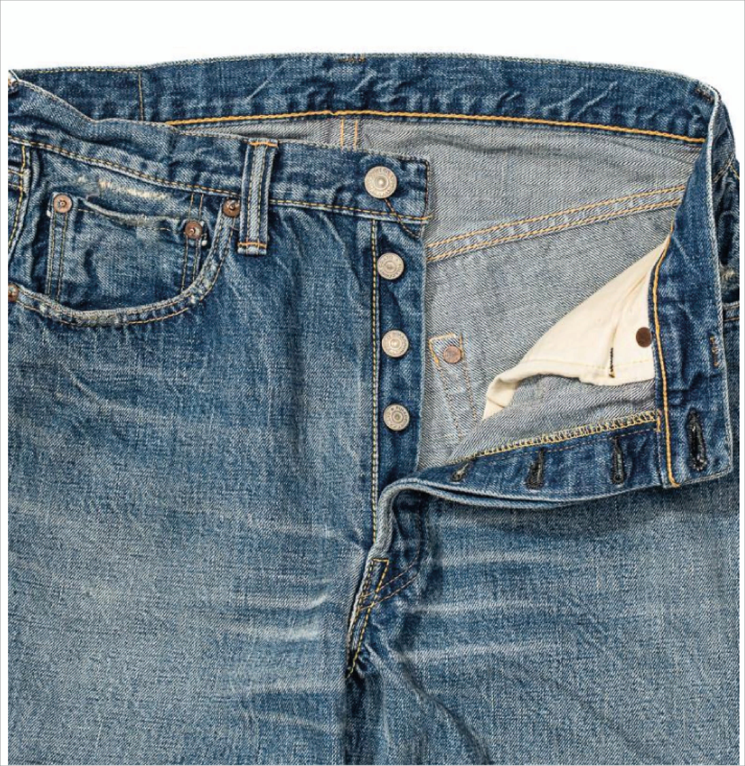 0105 13.7oz Wide Straight Jean - 'Dartford' Wash