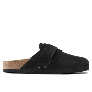 BIRKENSTOCK Nagoya Mules - Nubuck Desert Dust Black