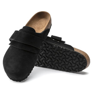 BIRKENSTOCK Nagoya Mules - Nubuck Desert Dust Black