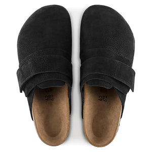 BIRKENSTOCK Nagoya Mules - Nubuck Desert Dust Black