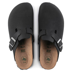 BIRKENSTOCK Boston Clogs - Vegan Birko-Flor Nubuck Black