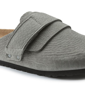 BIRKENSTOCK Nagoya Mules - Nubuck Desert Buck Whale Grey