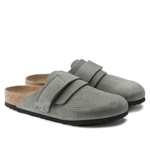 BIRKENSTOCK Nagoya Mules - Nubuck Desert Buck Whale Grey