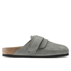 BIRKENSTOCK Nagoya Mules - Nubuck Desert Buck Whale Grey