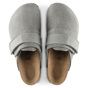 BIRKENSTOCK Nagoya Mules - Nubuck Desert Buck Whale Grey