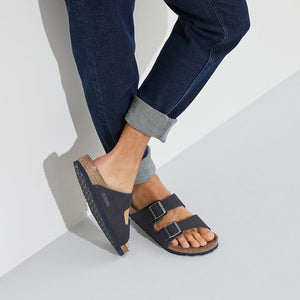 BIRKENSTOCK Arizona Sandal - Vegan Desert Dust Indigo Blue