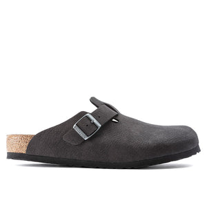 BIRKENSTOCK Boston Clogs - Vegan Desert Dust Black