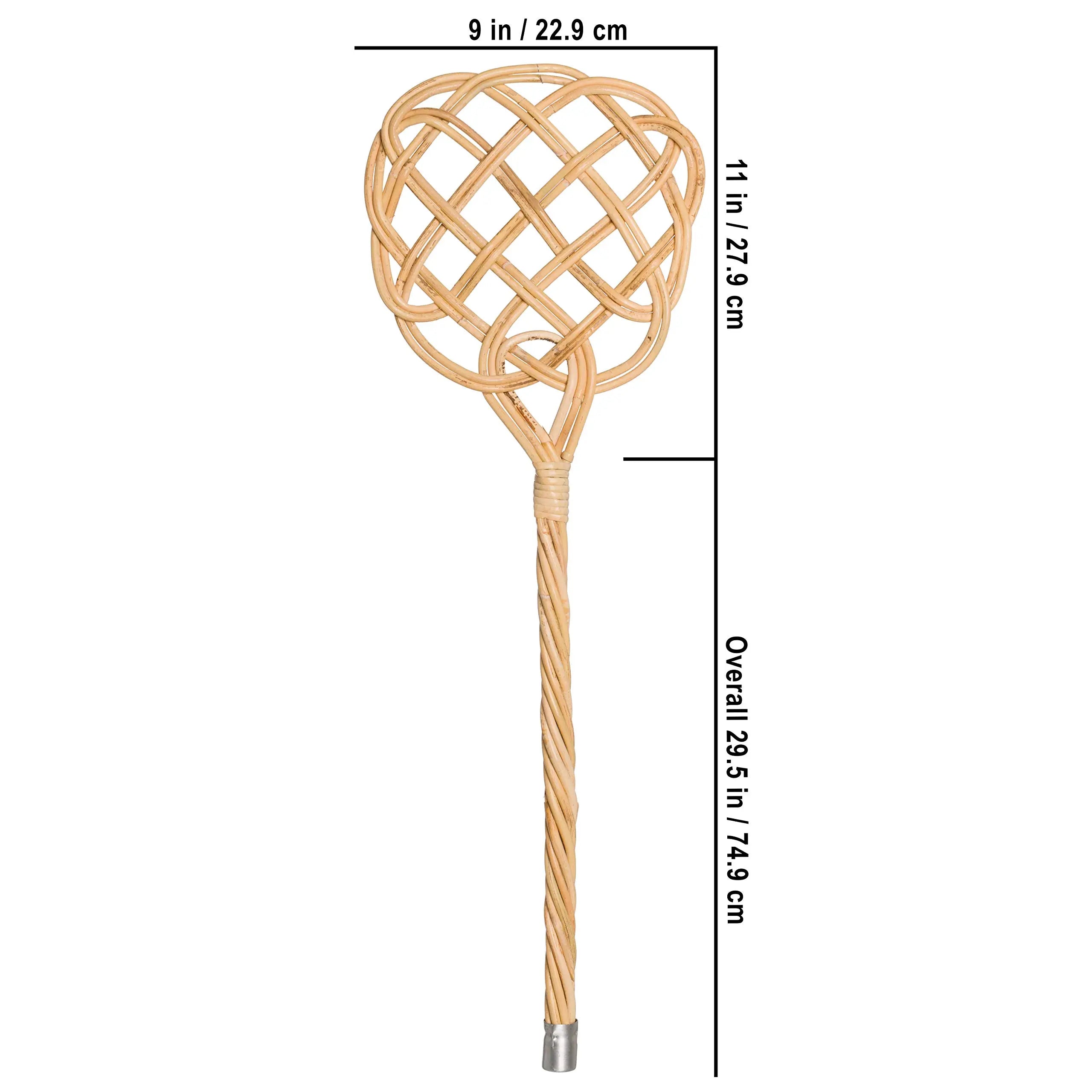 German-made Redecker Carpet Beater crafted from durable rattan reed.