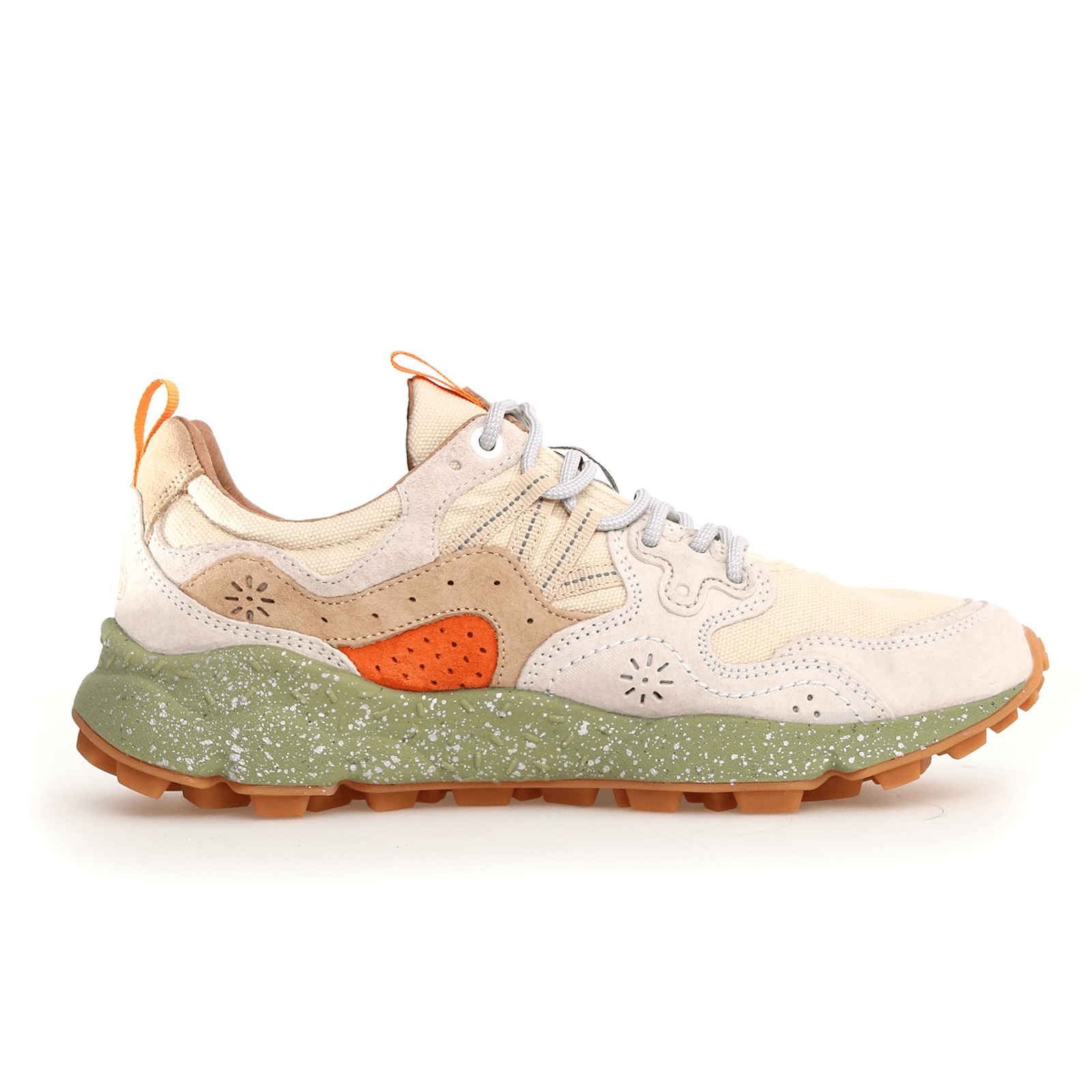 Yamano 3 Suede/Canvas Milk-Beige