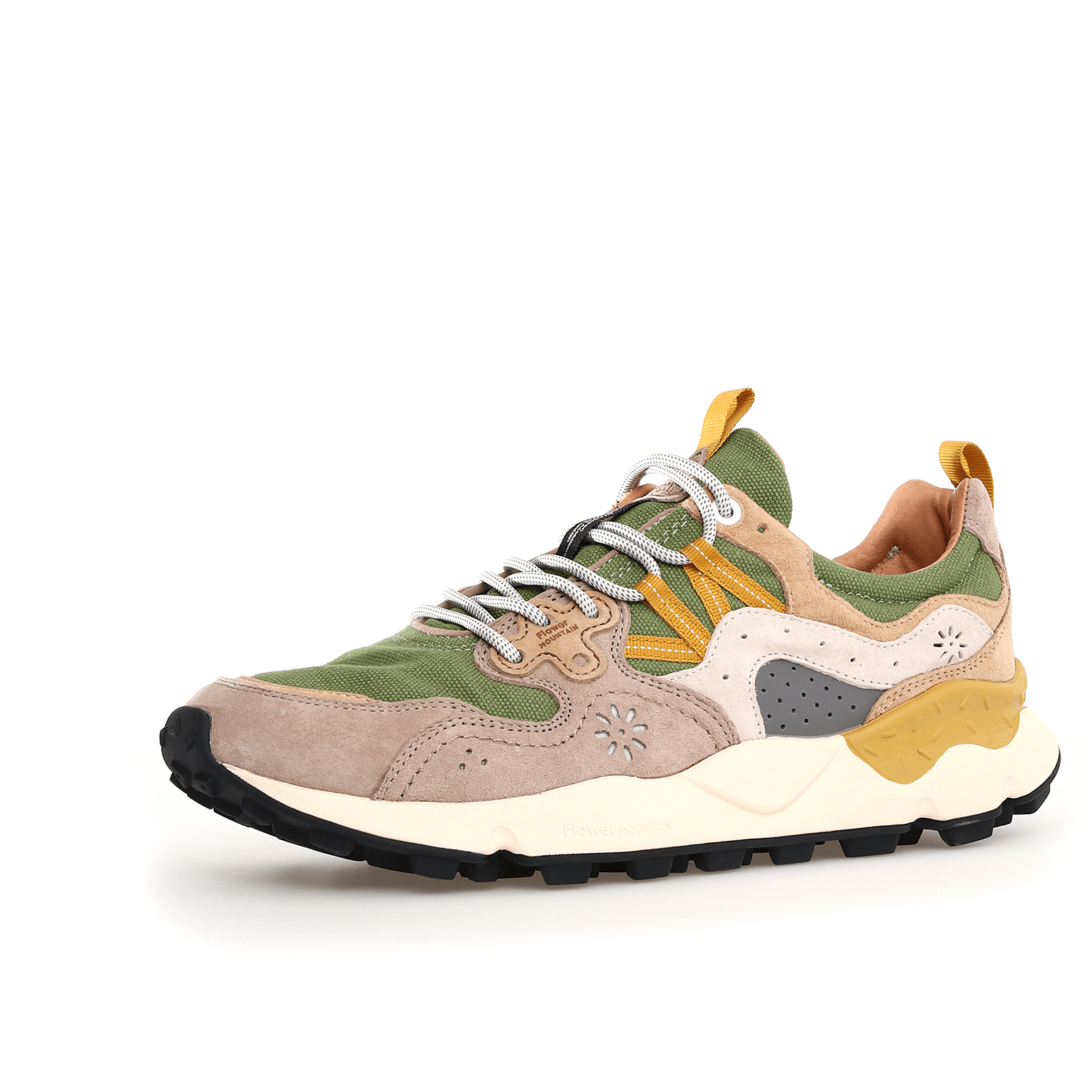 Yamano 3 Suede/Canvas Light Brown - Military