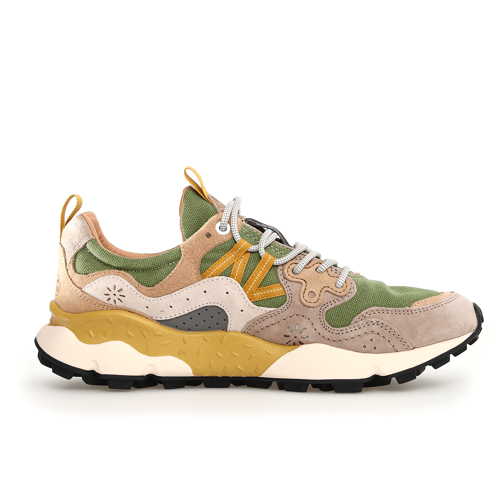 Yamano 3 Suede/Canvas Light Brown - Military