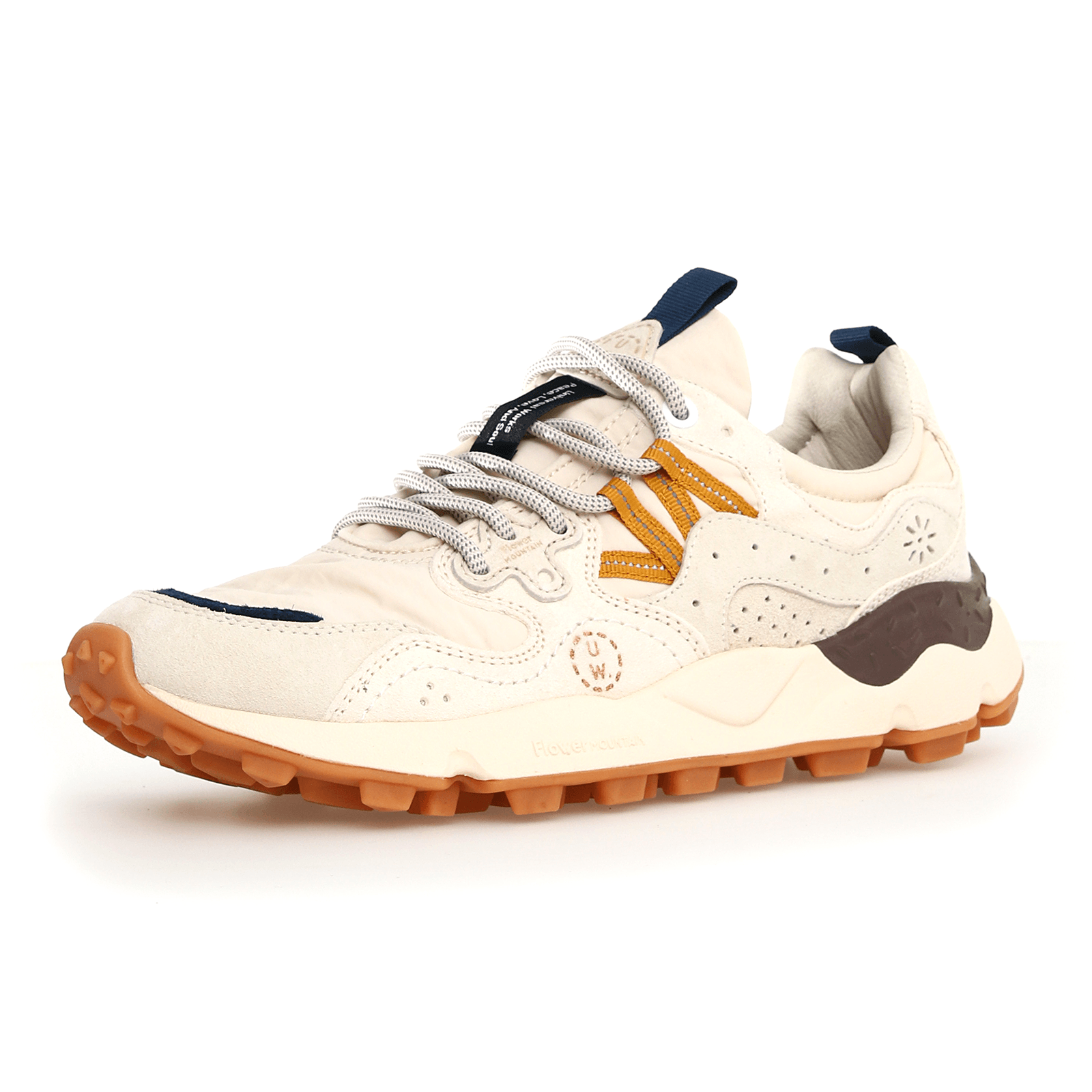 Yamano 3 Suede/Nylon Ecru-Light Brown