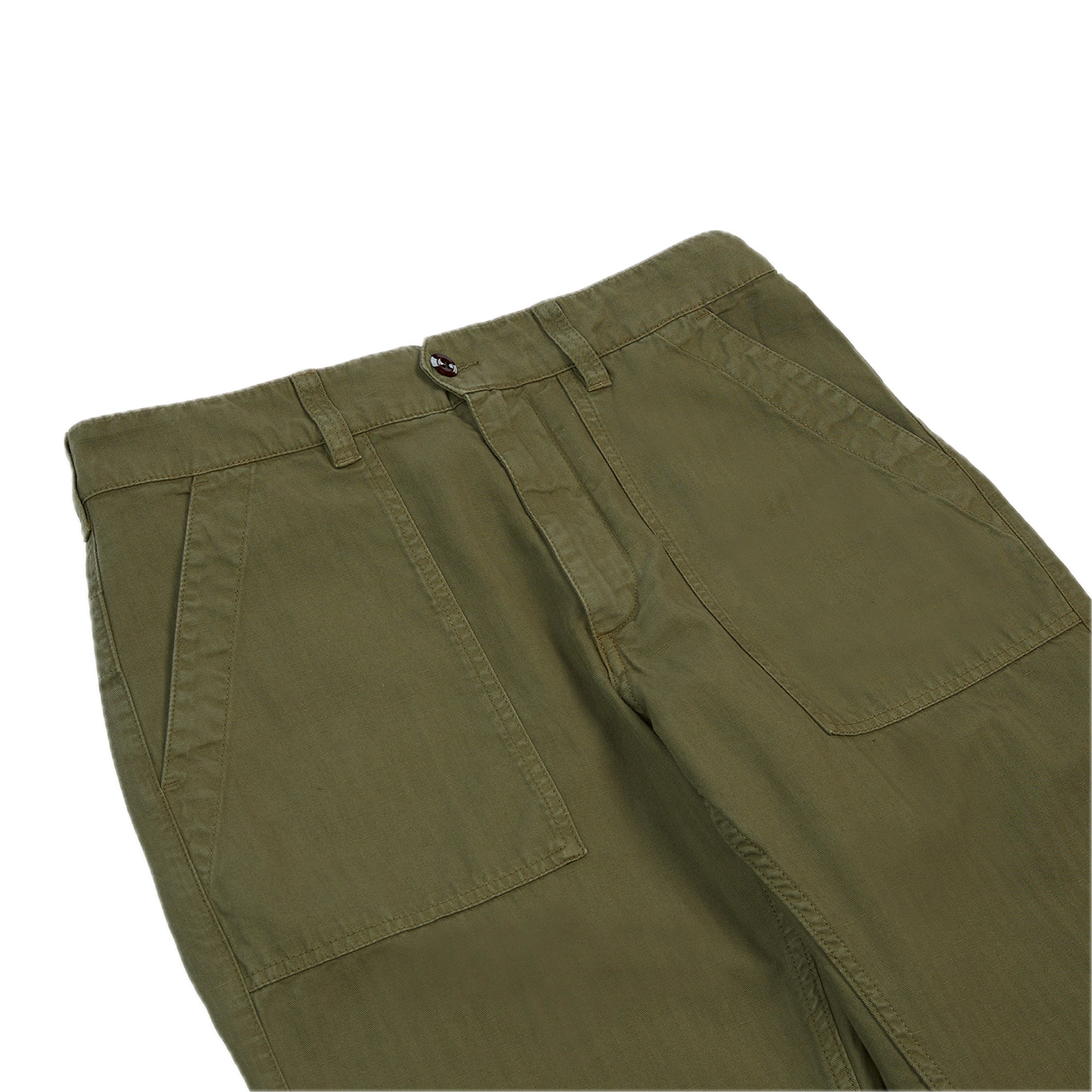 Drake's Fatigue Trousers - Olive