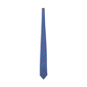 Burrows & Hare Silk Tie - Stripe Steel
