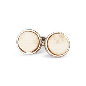 Burrows & Hare Horn Cufflinks - Round