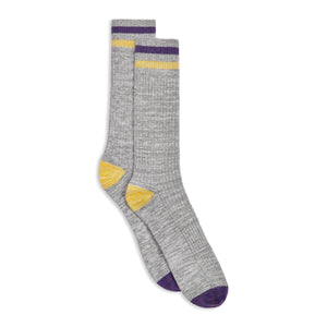Burrows & Hare Varsity Sock - Grey