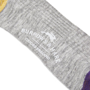 Burrows & Hare Varsity Sock - Grey