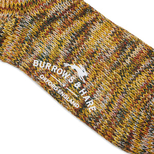 Burrows & Hare Fleck Socks - Yellow