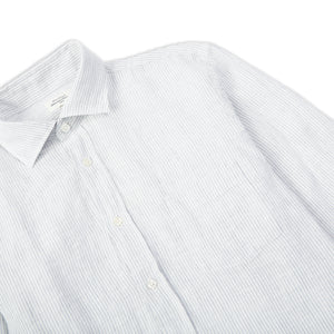 Hartford Paul Linen Shirt - Stripe Grey