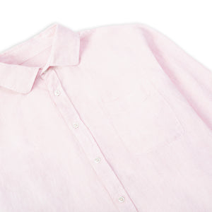 Burrows & Hare Classic Linen Hythe Shirt - Pink