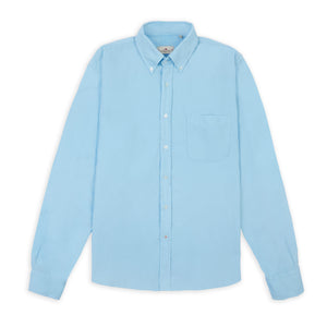 Burrows & Hare Button Down Baby Cord Shirt - Sky Blue