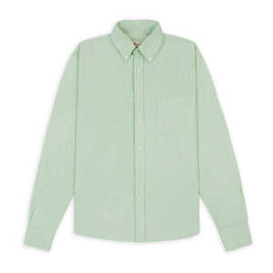 Burrows & Hare Button-down Baby Cord Shirt - Mint