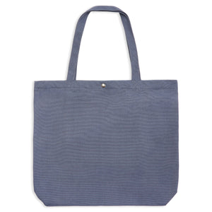 Burrows & Hare Printed Canvas Tote Bag - Blue