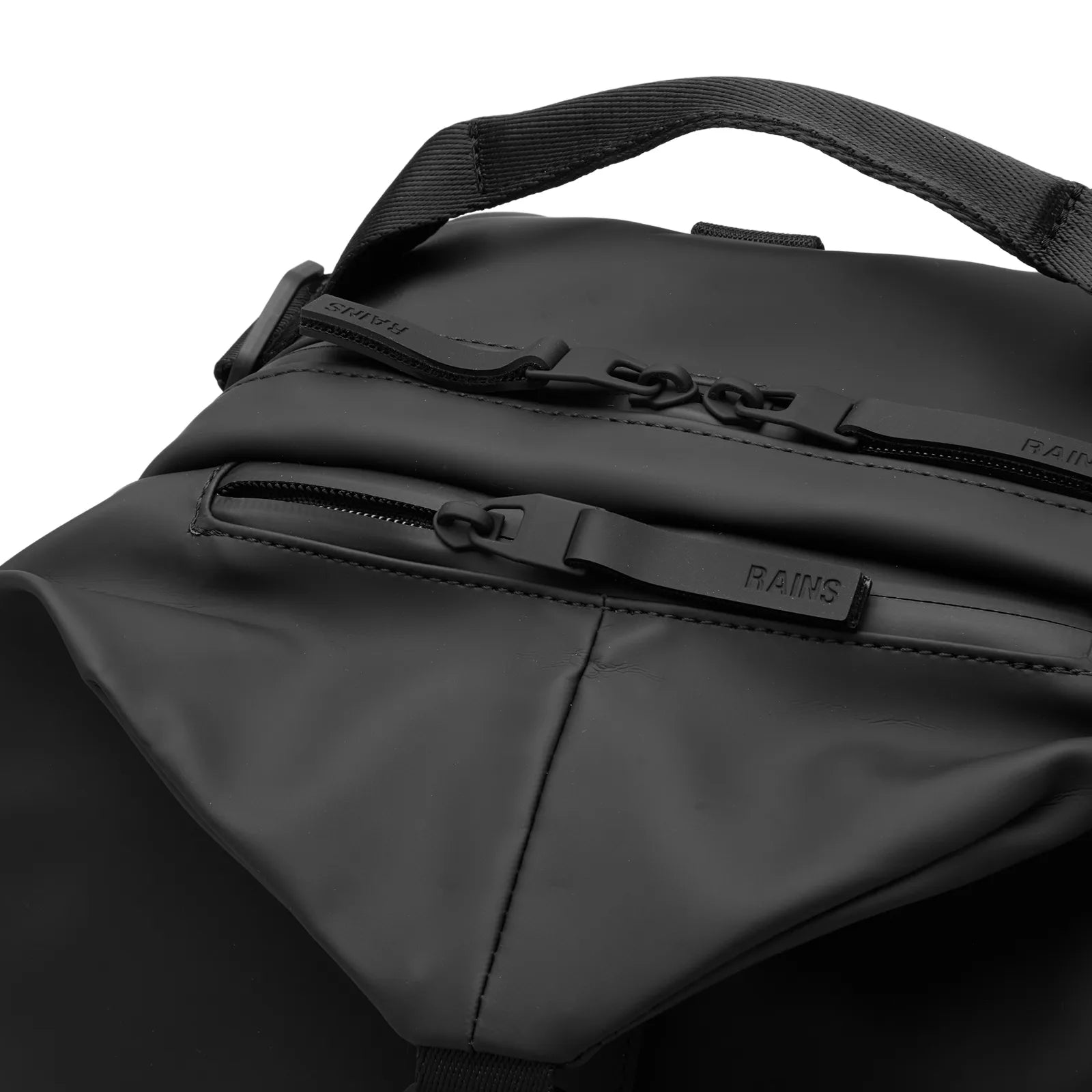 Rains Clip Front Backpack - Black