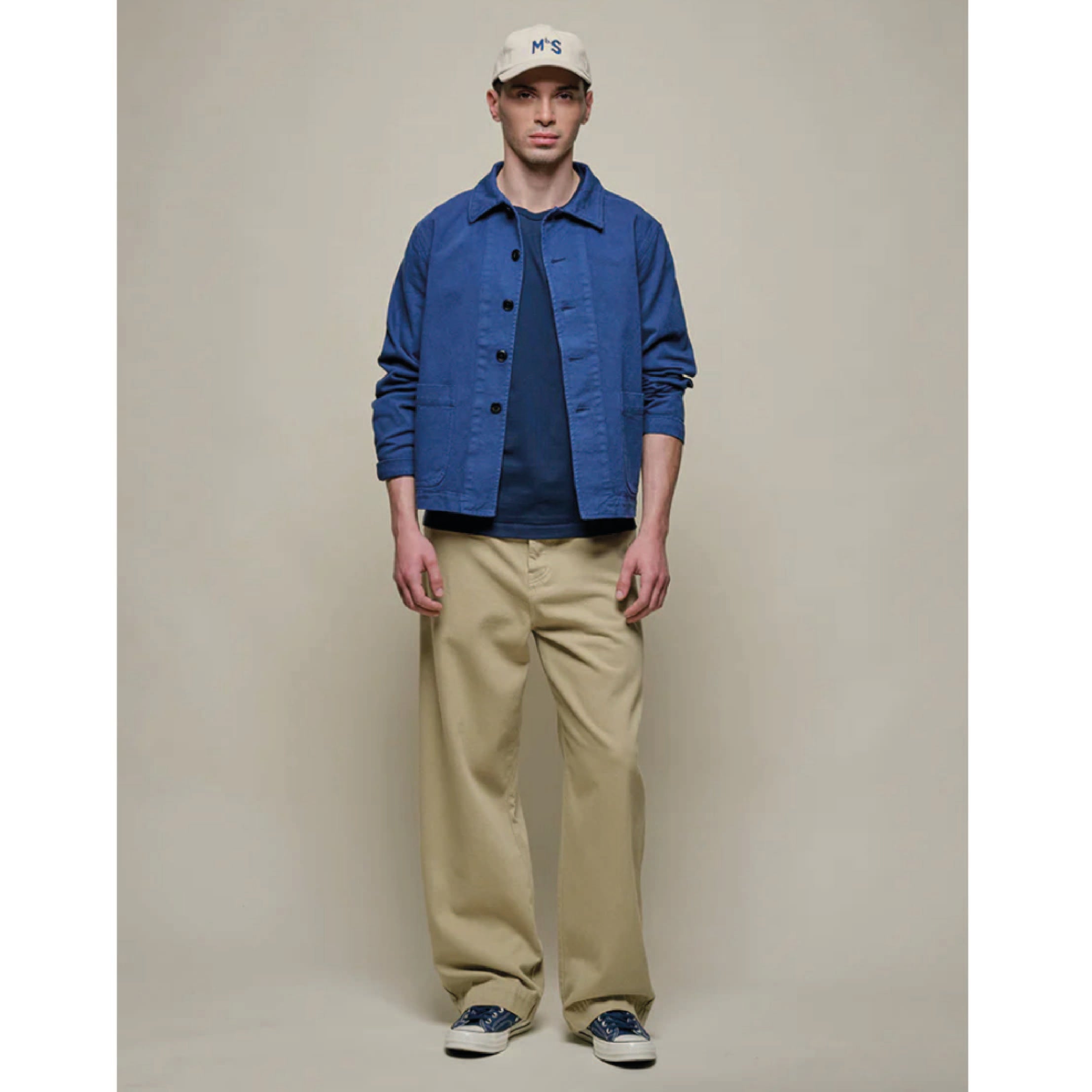 Mid-Century Machine Refined Fit T-Shirt - Ink Blue