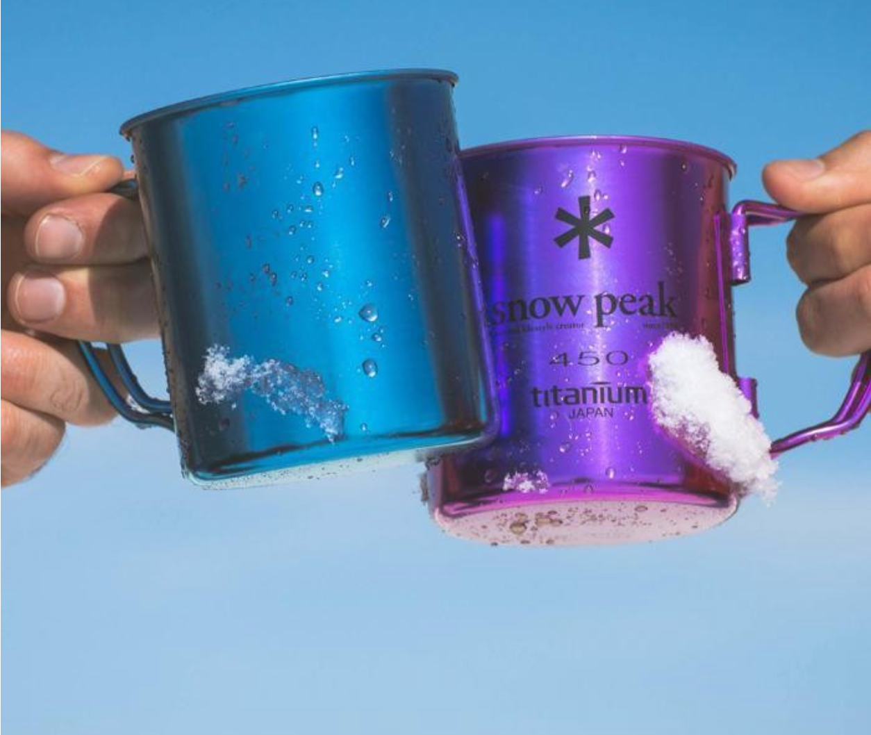 Snow Peak Titanium Double Wall 450 Coloured Mug - Purple in Purple — view 2 of 2 | Burrows & Hare