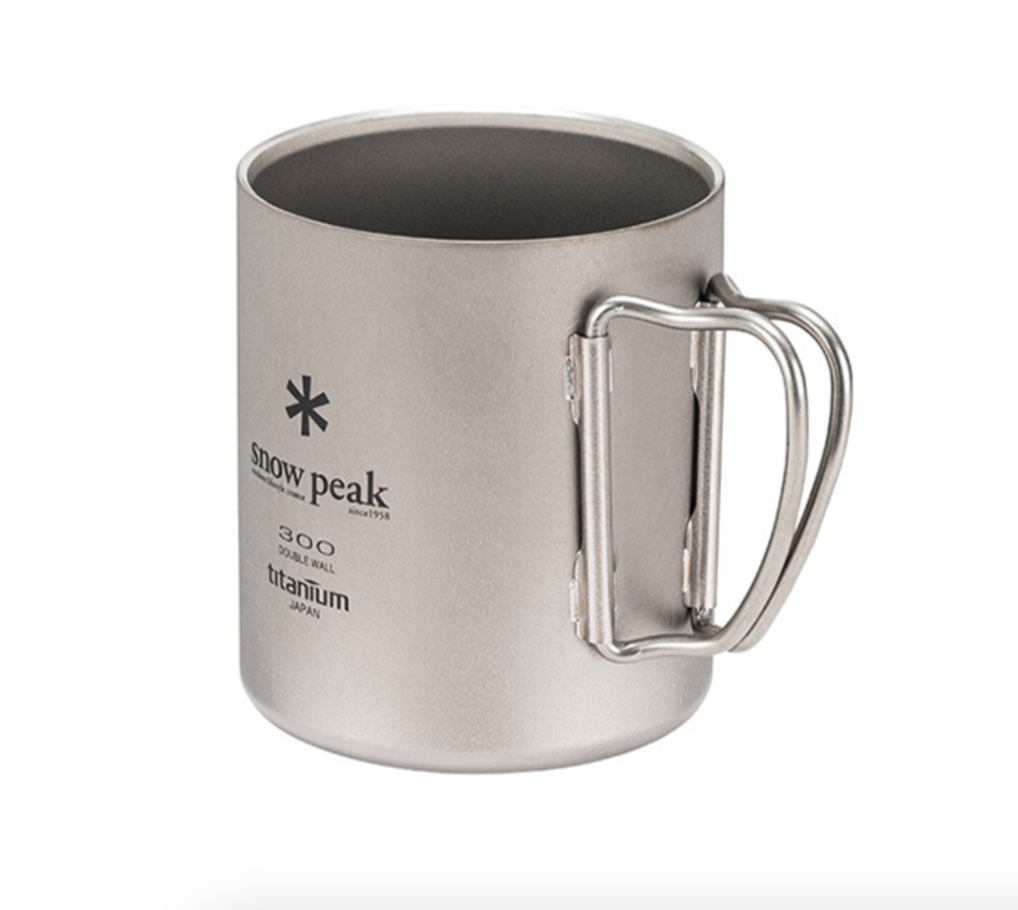 Snow Peak Titanium Double Walled Mugs - 300ml — view 2 of 3 | Burrows & Hare