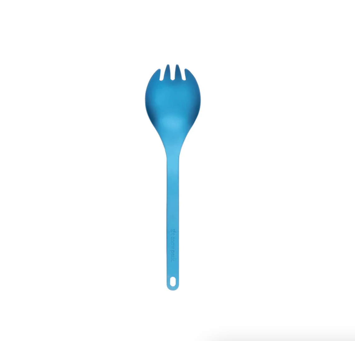 Snow Peak Titanium Colour Spork - Blue in Blue | Burrows & Hare