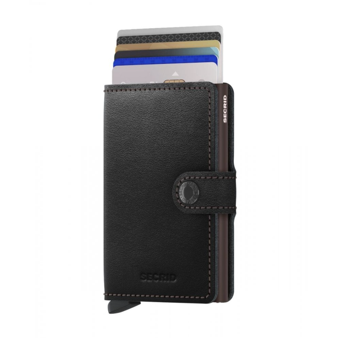 RFID Miniwallet Original - Black-Brown